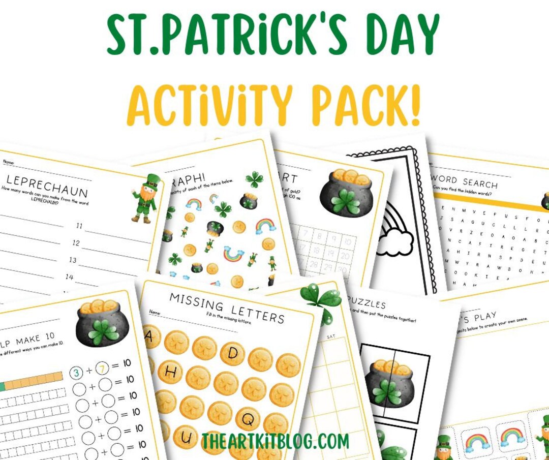 St. Patrick's Day Printables for Kids, Activities, Educational ...
