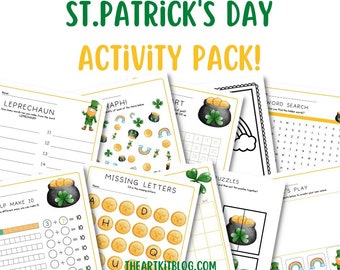 St. Patrick's Day Printables for Kids, Activities, Educational Resources, Homeschool Printables, Unit Study, Elementary