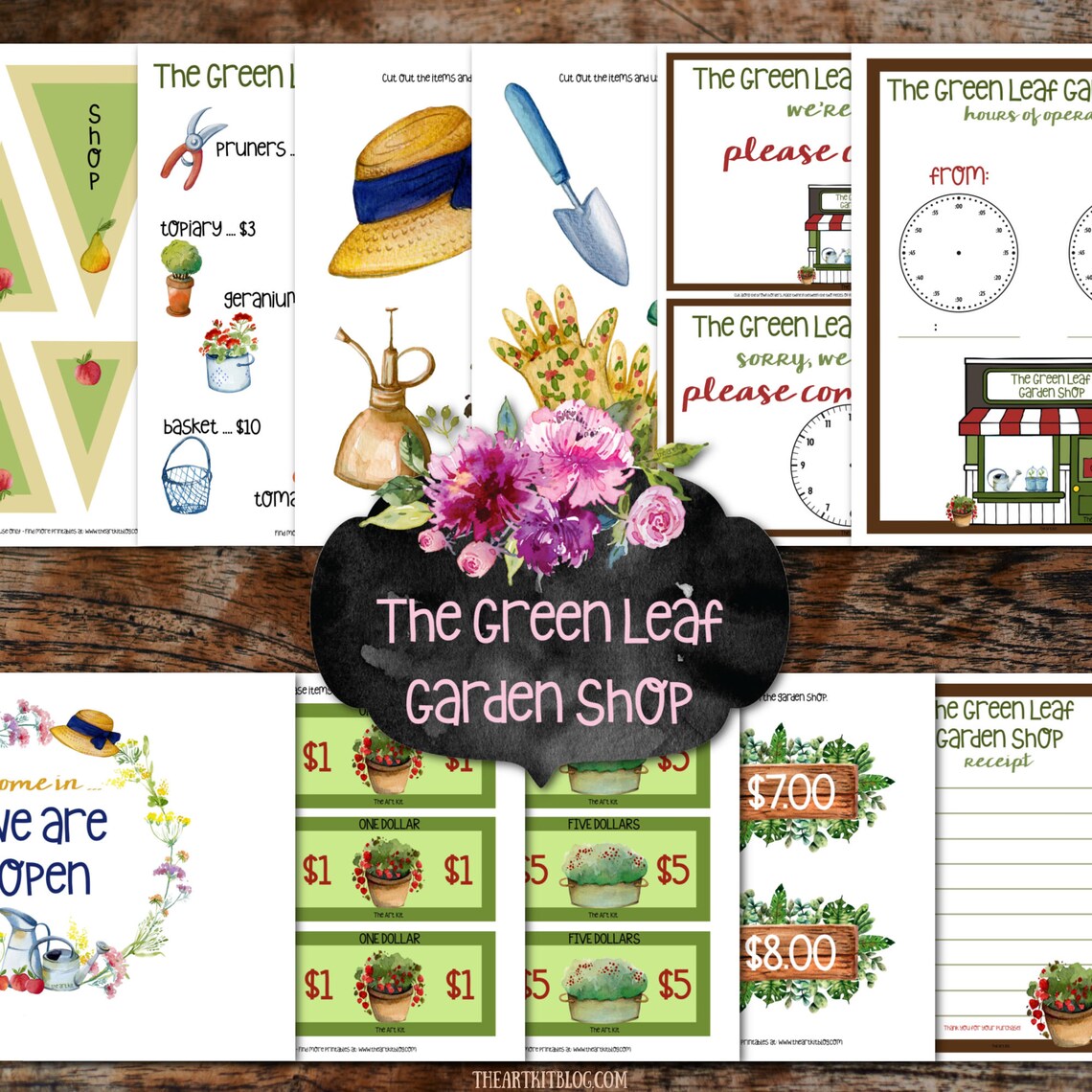 Garden Dramatic Play, Homeschool Printables, Garden Printable, Pretend ...