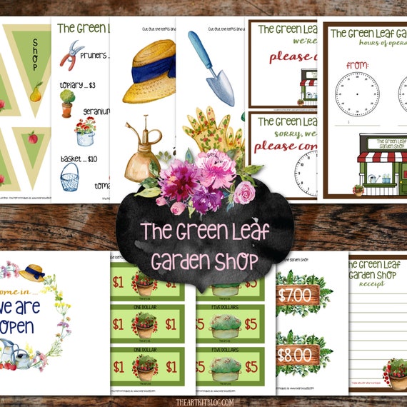 Garden Dramatic Play Homeschool Printables Garden Printable | Etsy