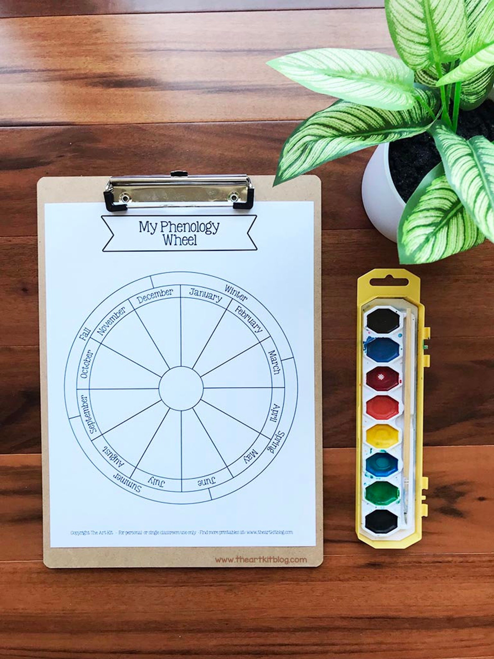 Monthly Phenology Wheel Printable Template, Nature Journaling ...