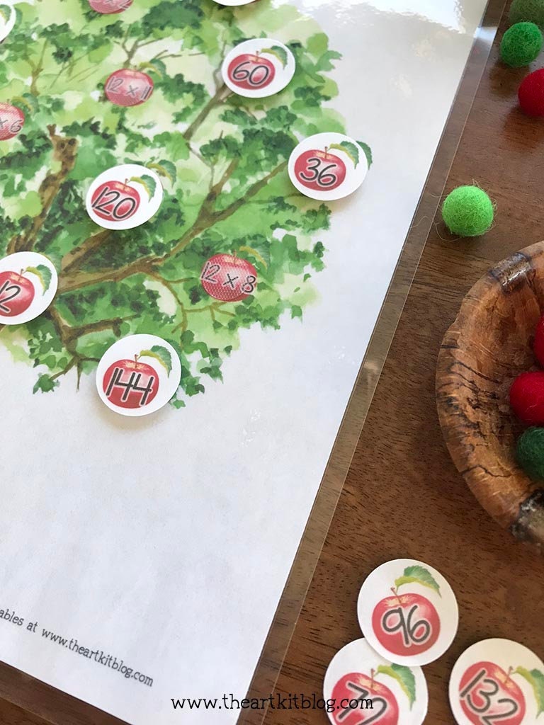 Multiplication Printables, Apple Tree Multiplication, Math Trees ...