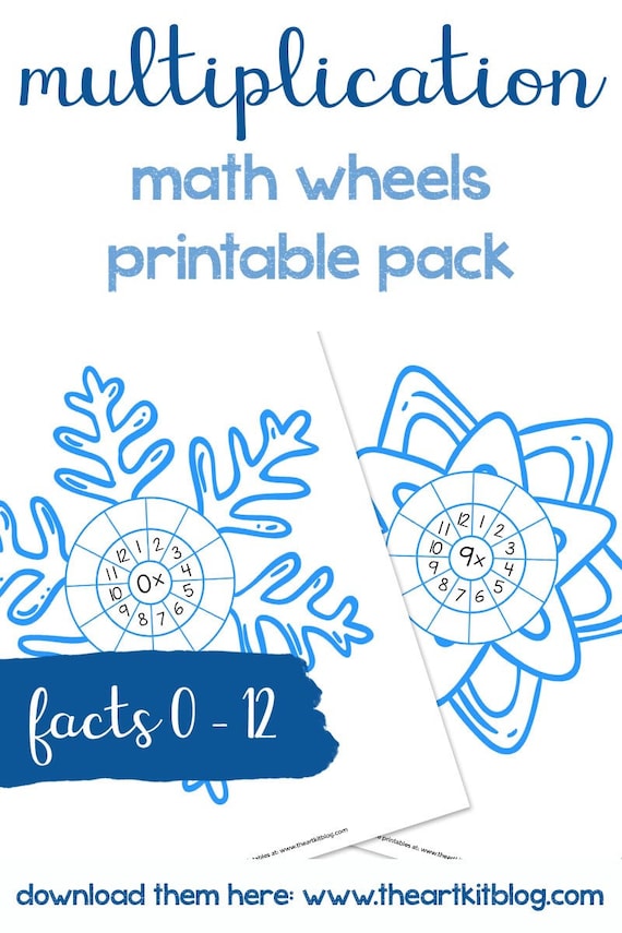 Multiplication Winter Snowflake Activity Sheets 0 to 10