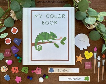 Color Busy Book, Color Wheels for Kids, Printable Color Bundle, Homeschool Resources, Color Activities, Color Theory, Mixing Colors, Lessons