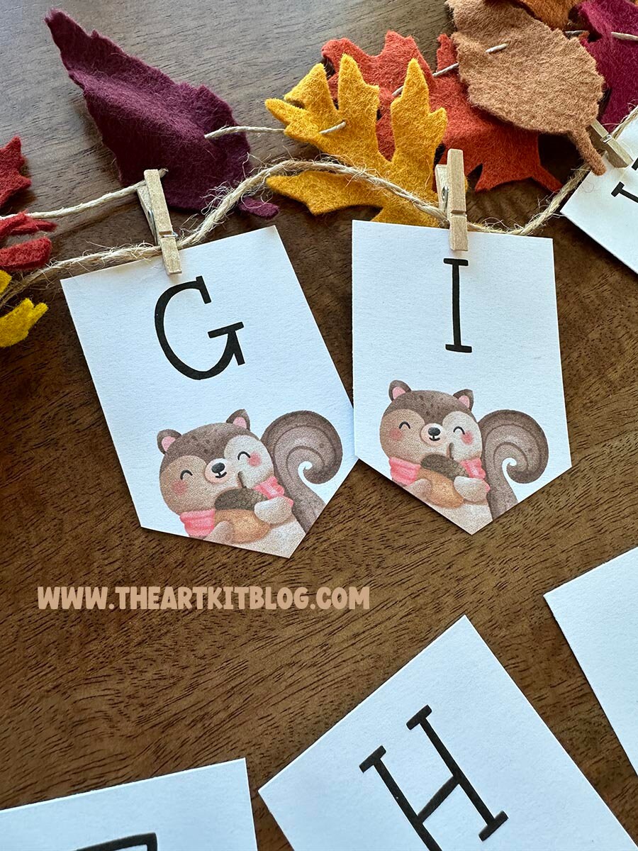 Give Thanks Banner Printable Thanksgiving November Wall Art - Etsy