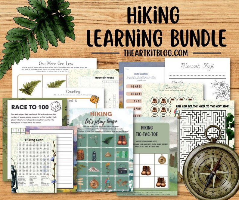 Hiking Printables, Camping Printables, Mountain Peaks, Printables ...