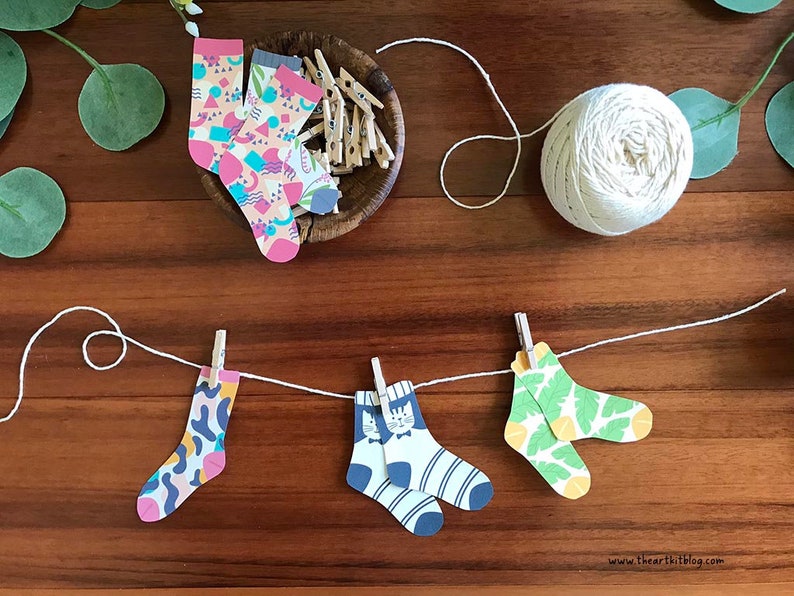 Printable Matching Socks Game Busy Book Preschool Printable Etsy