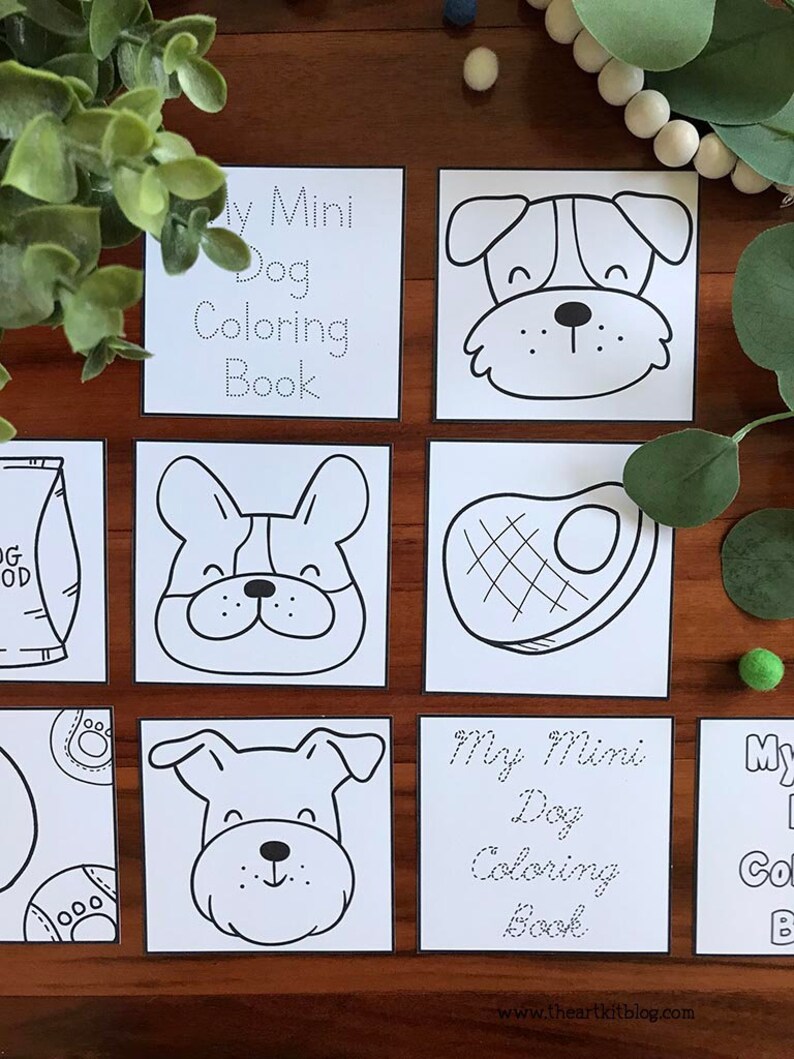 Mini Dog Coloring Book, Mini Dog Coloring Pages, Dog Coloring Pages ...