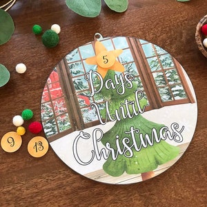 Christmas Countdown Printables Kids, How many days until Christmas, Count down to Christmas, Printable Paper Chains, Velcro Dot Printable image 6