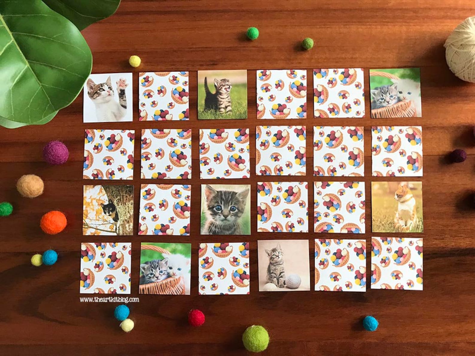 Memory Match Game Printable: Cats and Kittens Edition - Etsy