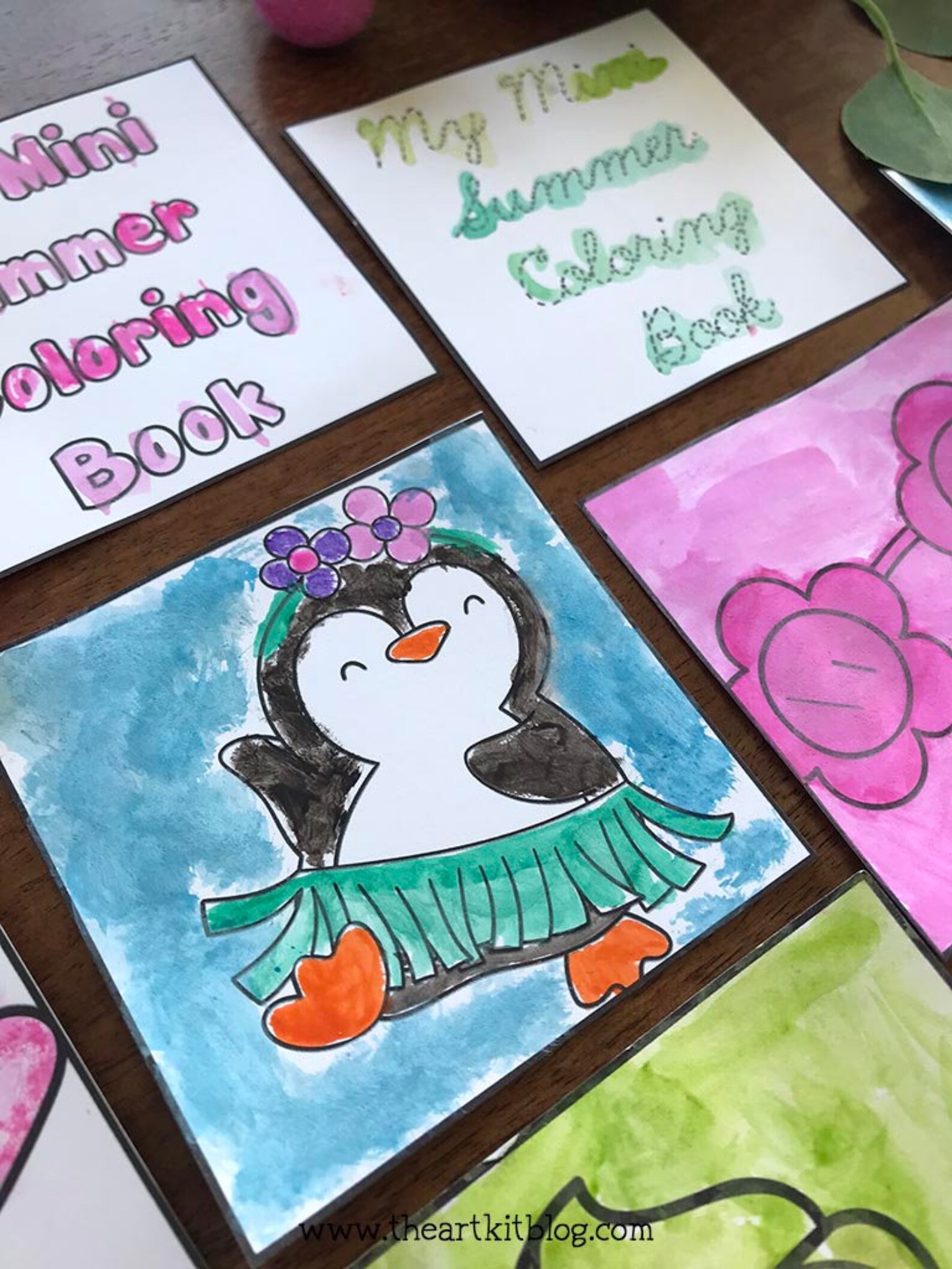 Mini Summer Coloring Book Mini Summer Coloring Pages Cute - Etsy