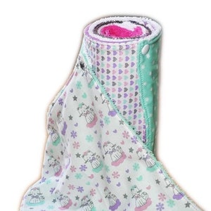 Reusable eco-friendly and alternative washable paper towel roll KITTENS (7 sheets) - Washable paper towel - Washcloth - Children&#39;s towel