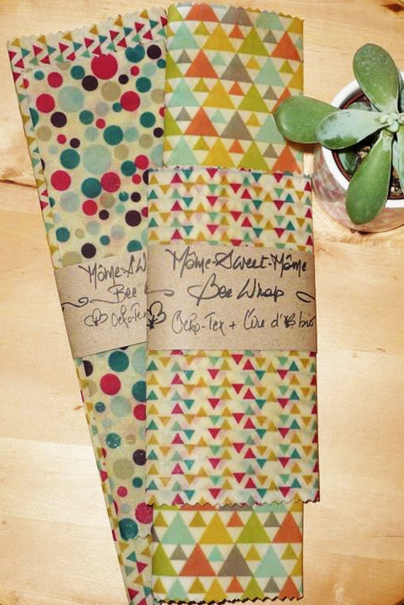 Lot 2 Bee's Wrap | M/L - L Xl Tissus à La Cire d'abeille Alternatifs Au Film Alimentaire et L'alumin