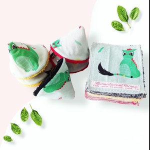 Confezione di teepee DRAGON pee e salviette lavabili (DOUDOU dal BELGIO) - Pee teepee - Pee guard - Stop pee - Carta igienica lavabile per bambini