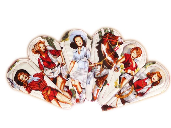 Protège-string lavable - Protège-slip lavable - COW-GIRL(Tanga) - Zéro déchet - shl - psl écologique