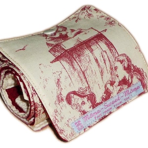 Washable cotton toilet paper (roll) - TOILE DE JOUY pattern - Washable toilet paper