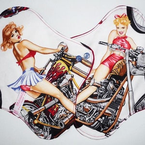 Wasbaar maandverband (maat: M) - PIN-UP BIKER - wasbaar maandverband - shl - periodiek servet