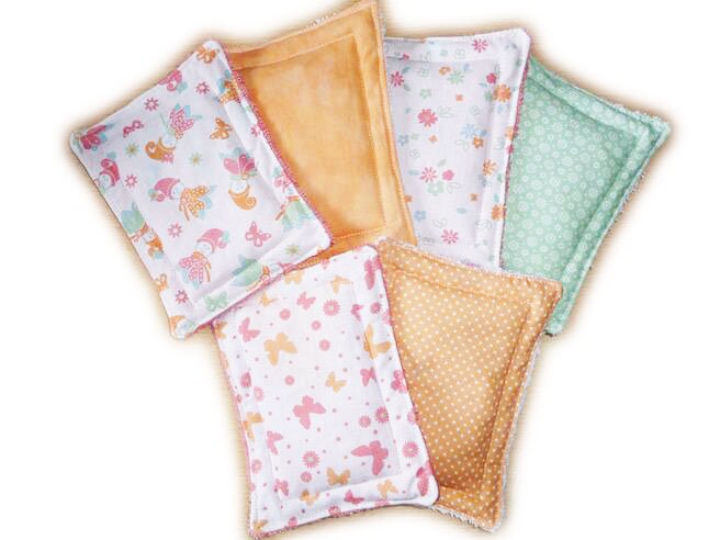 Lot 2 Éponges Lavables Écologiques Zéro Déchet Lutins - Fleurs Papillons Washable Sponge Zero Waste 