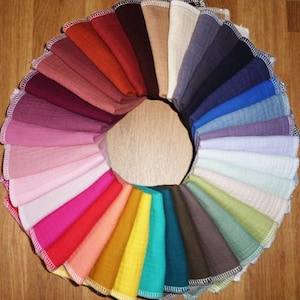Doppelt dickes Baumwolltaschentuch aus Doppelgaze – waschbar und wiederverwendbar (22 x 22 cm) – Alternatives Taschentuch – Sehr weiches Taschentuch