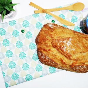 Large reusable washable freezer and storage bread bag (MAXI +) - Bread bag - PUL certified food contact Oeko-Tex