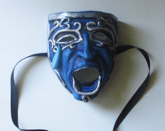 Tragedy Mask, Theater, Theatre, paper mache, Greek Tragedy Mask