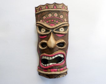 tiki mask etsy