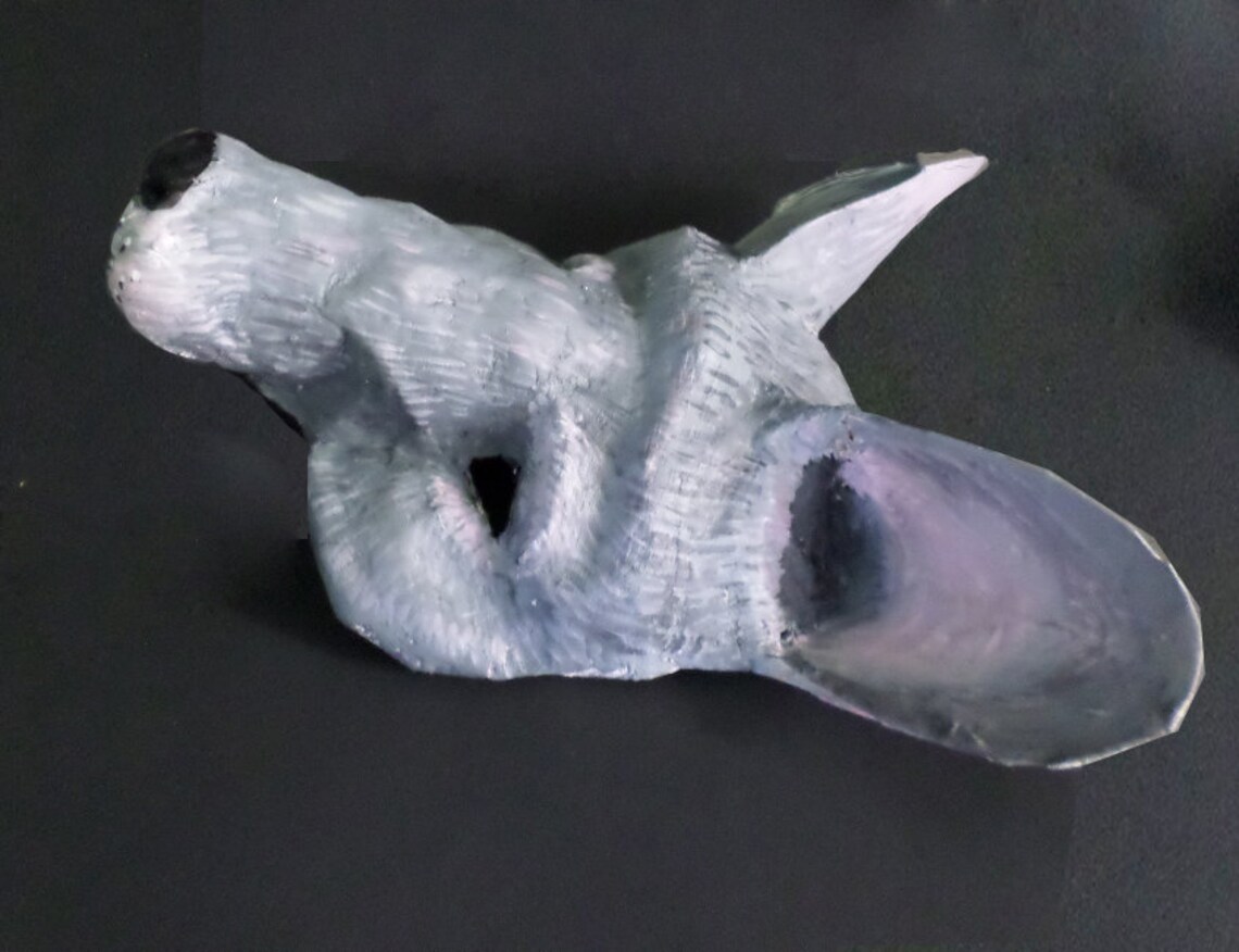 Rat Mask paper mache rodent grey rat wearable mouse Etsy