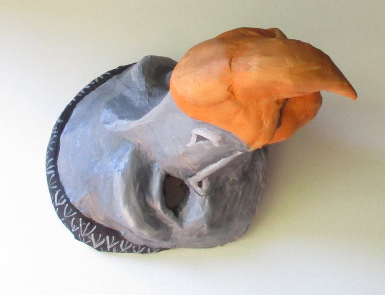 Dodo mask. bird mask extinct creature paper mache wearable Etsy