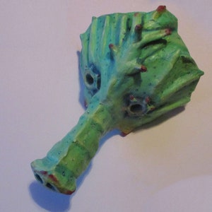 Seahorse Mask, hippocampus, sea creature, mask, paper mache, wearable