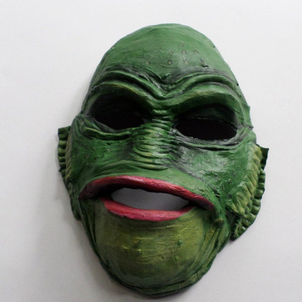 The Creature From The Black Lagoon full face mask, monster mask, wearable, paper mache, swamp creature