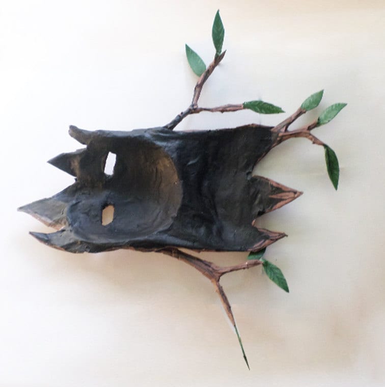 Treefolk Mask Tree Spirit Mask, Log Costume, Druid, Woodland, Forest, Paper Mache ...