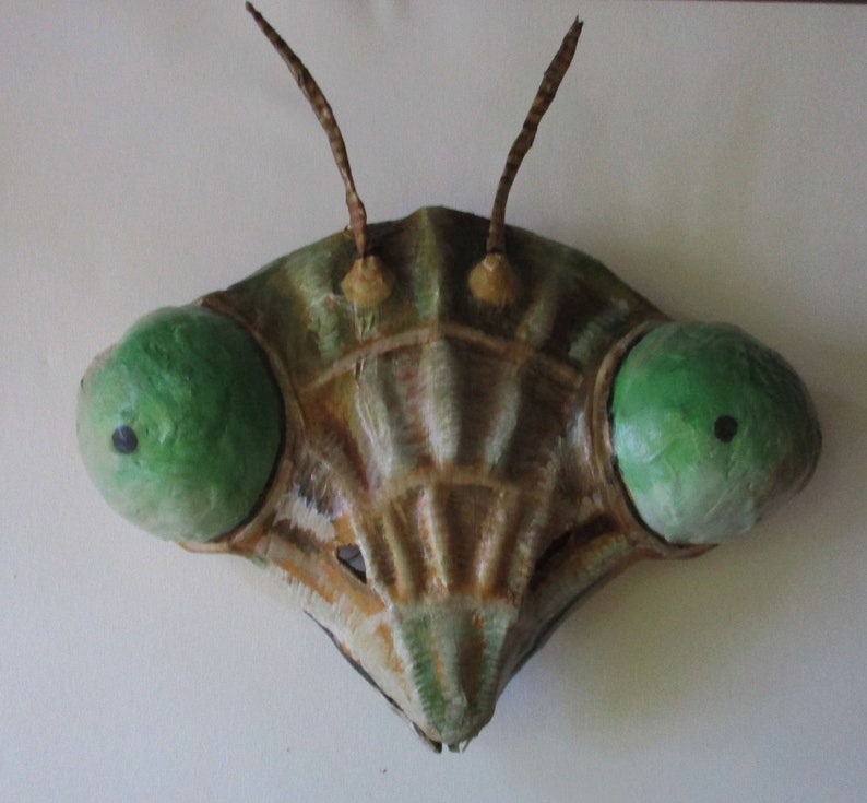 Preying Mantis Mask Insect mask mask cosplay bugpaper Etsy