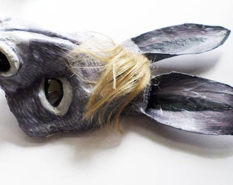 Maschera Da Asino In Resina Fatta A Mano: Costume Da Animale Realistico, Maschera Da Ballo - Italia - Foto 8