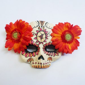 Máscara del día de muertos, calaca, Día de los Muertos, calavera, papel maché, ponible