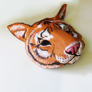 Bengal Tiger Mask, Unique Mask, Animal Mask, Paper Mache, Wearable - Etsy