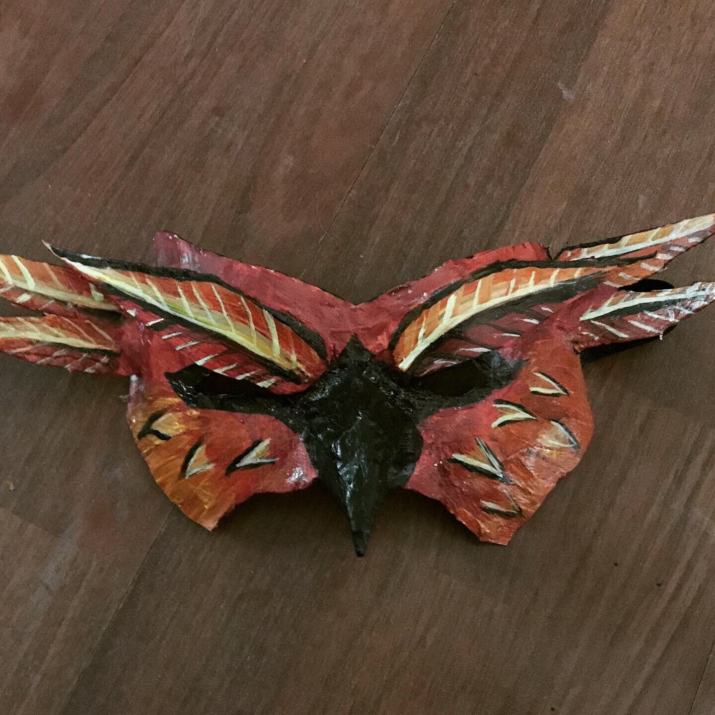 Red Falcon Mask Bird Mask Bird of Prey Masquerade Mask - Etsy