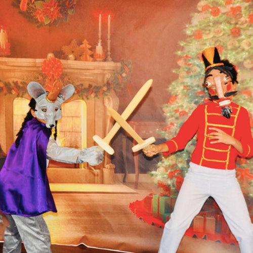 Nutcracker Mask, Nutcracker suite, Nutcracker, paper mache, wearable, shops large size
