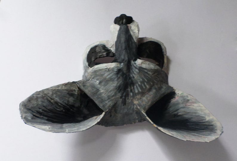 Raccoon Mask Woodland Creature Paper Mache Forest Animal Etsy