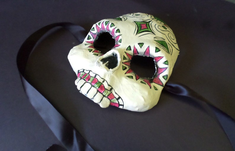 Day of The Dead Mask for men Dia de la muertos calaca Etsy