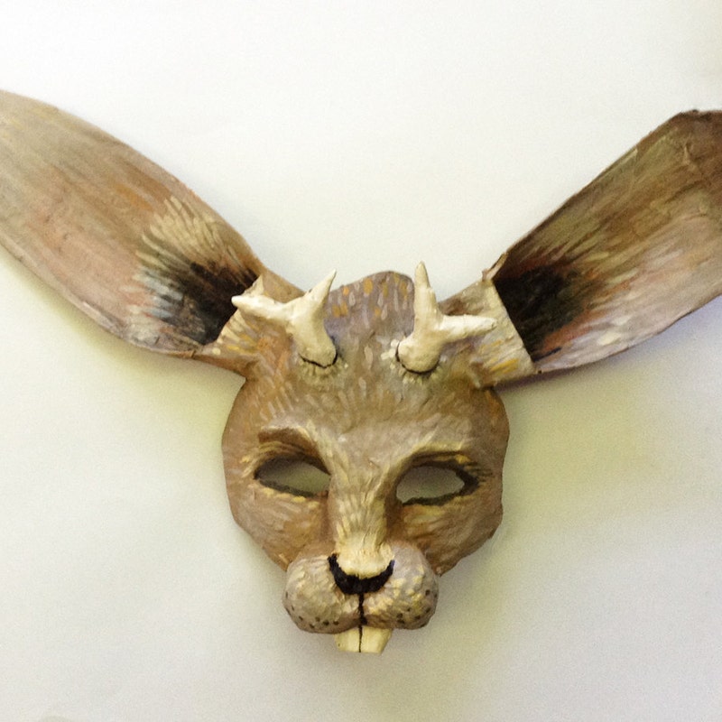 White Rabbit Mask - Etsy