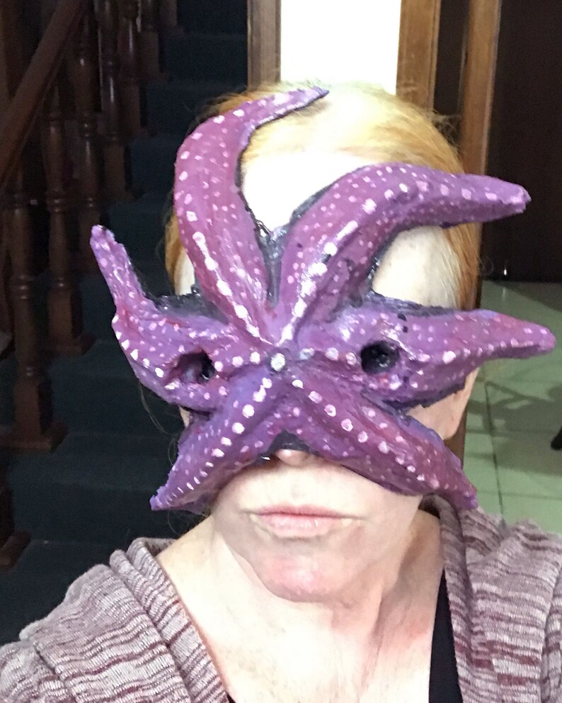 Starfish Mask sea creature paper mache wearable | Etsy