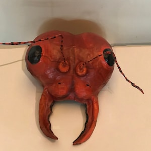 Ant Mask, Insect mask, mask, cosplay, bug,paper mache, wearable