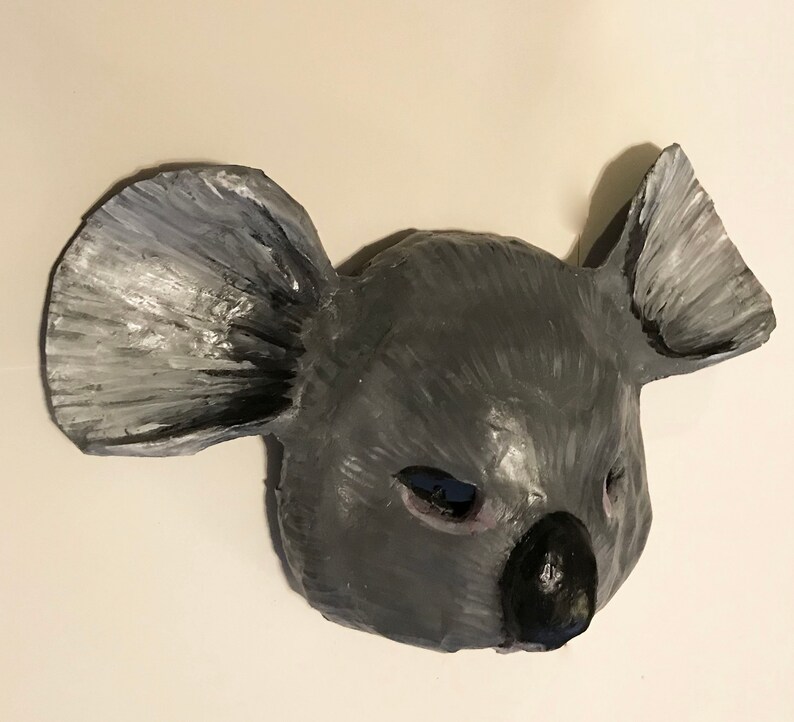 Koala Bear Mask Koala bear marsupial mask wearable paper Etsy