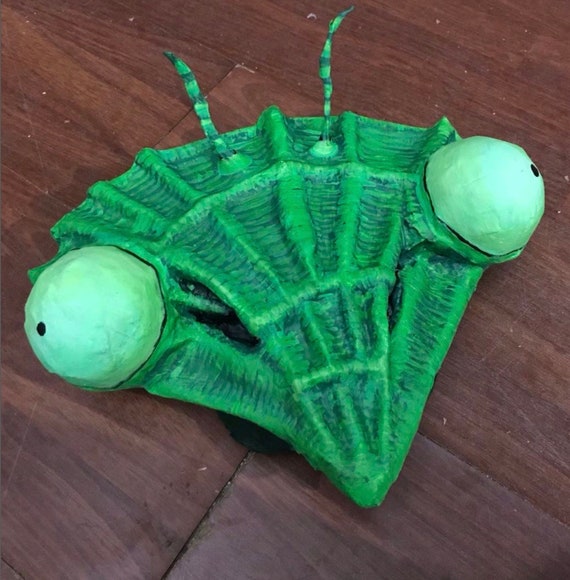 捕食カマキリマスク、昆虫マスク、マスク、コスプレ、虫、紙粘土