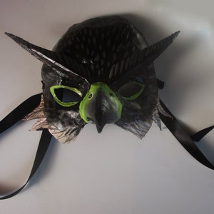 Peregrine Falcon Mask, falcon, bird mask, bird of prey, wearable, paper mache