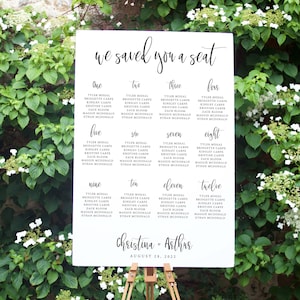 Saved you a Seat, Seating Chart Template, DIY Wedding Seating - Printable Seating Chart - Customize and Download Instantly - Seating Plan