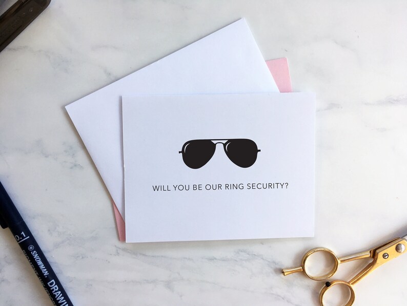 Will you be our Ring Security Flower Girl Ring Bearer Etsy