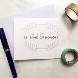Will you be my bridesmaid, maid of honor, matron of honor, groomsmaid - Wedding Party cards