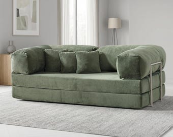 Sofá modular de pana, sofá de salón de perfil bajo, asientos cómodos de asiento profundo para sala de estar moderna, asientos modulares,