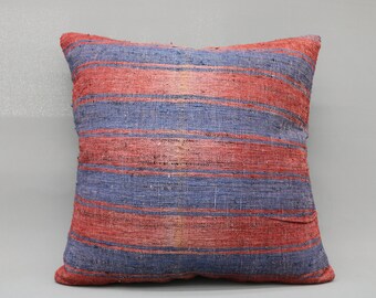 Kilim Pillow Handmade Pillow Anatolian Pillow 16x24 Brown Pillow Striped Pillow Wholesale Pillow Pillow Cover Throw Pillow 3581